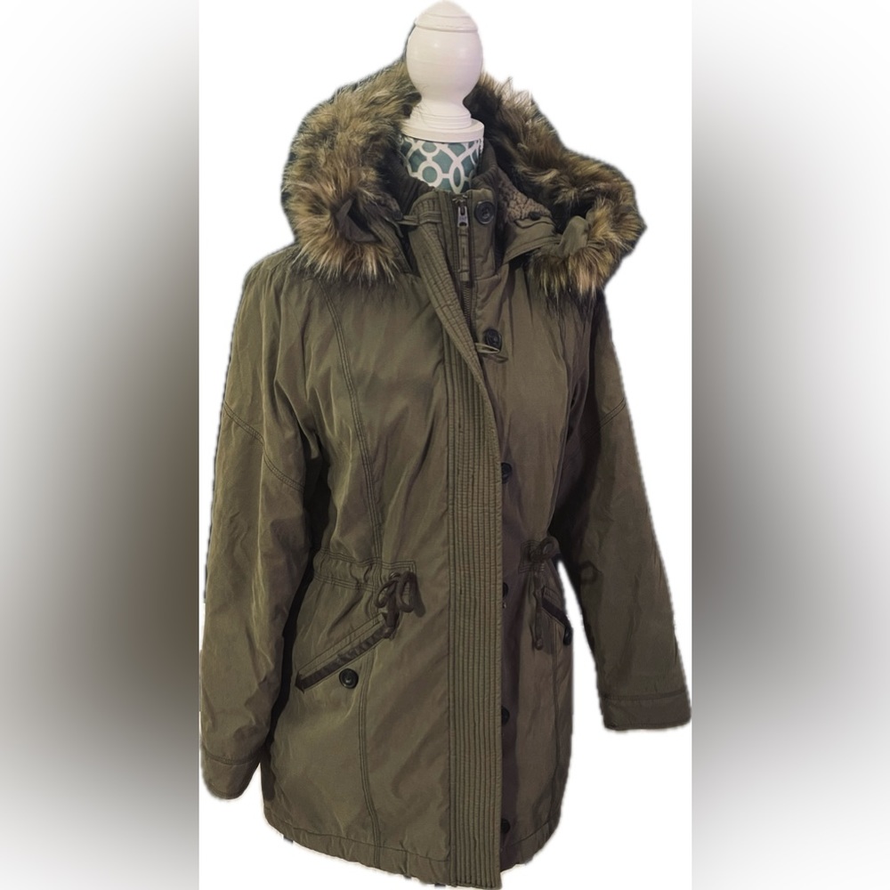 Abercrombie & Fitch Parka Large Green